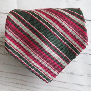Christian Dior Paris Multicolor Striped Neck Tie